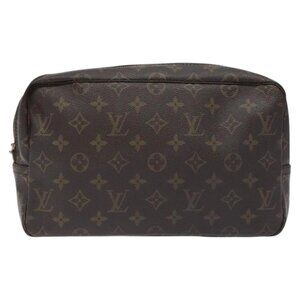 LOUIS VUITTON Monogram Trousse Toilette 28 Clutch Bag M47522 LV Auth BA3367